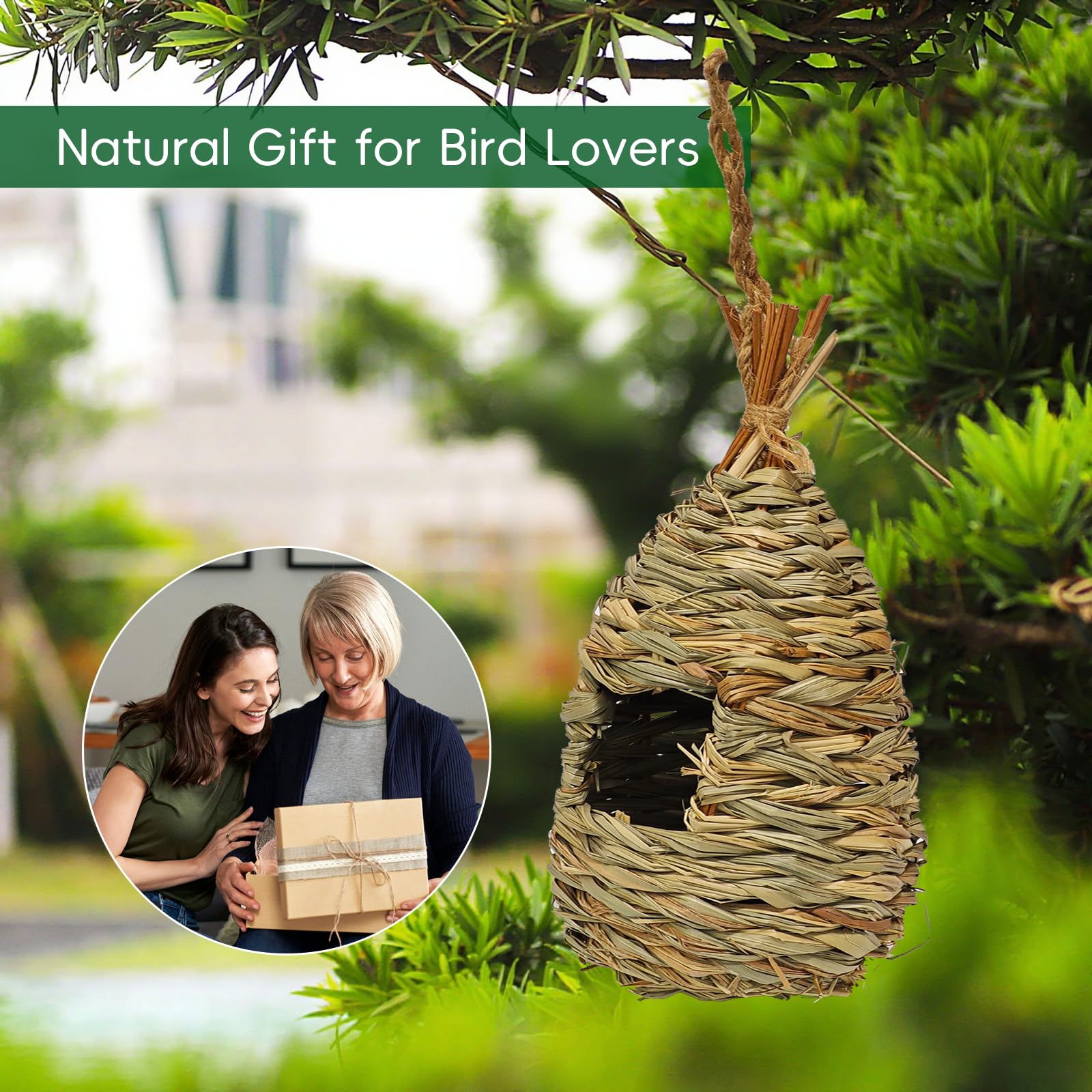 Gute set-2 outdoor bird houses adds decorative, functional garden accent