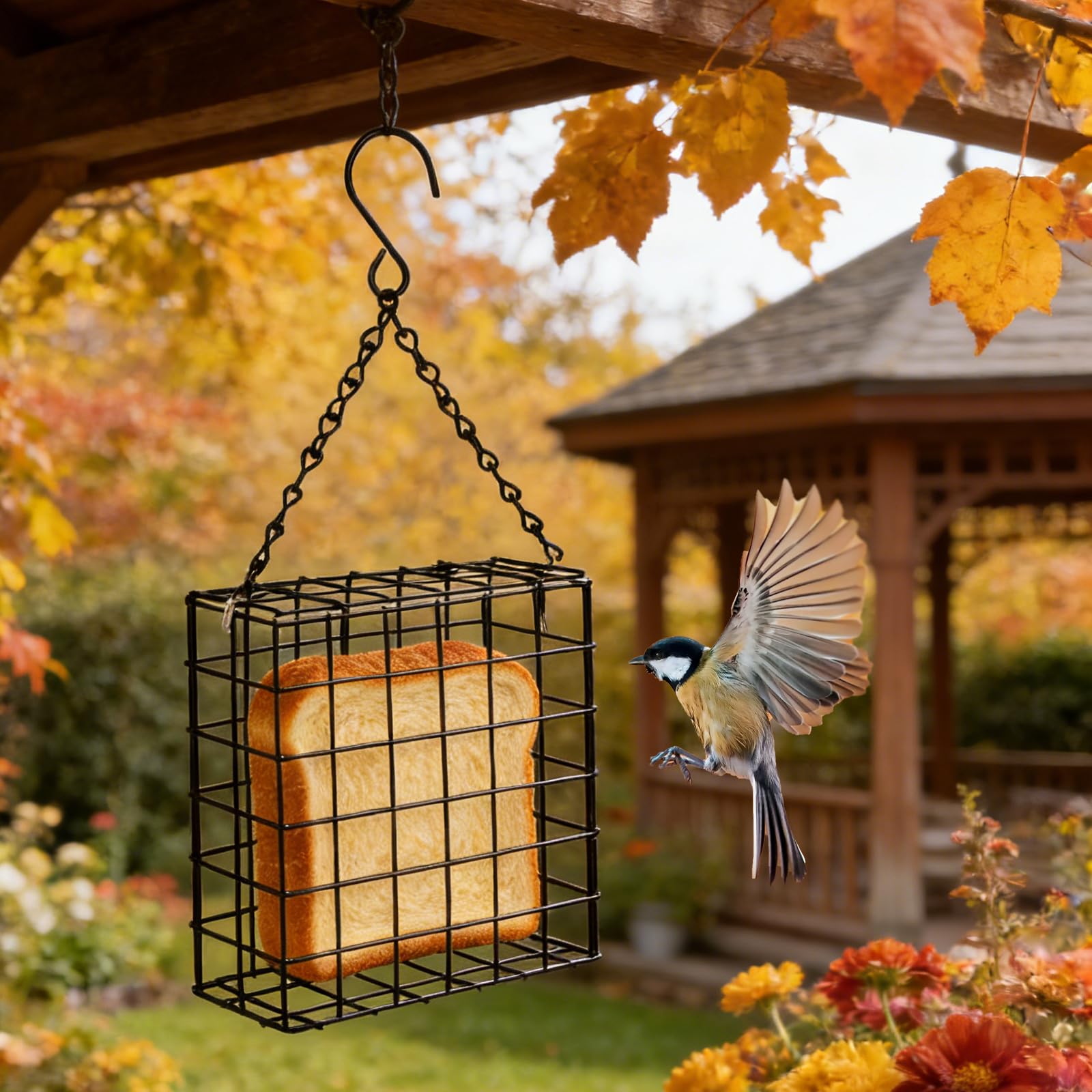 Gute rust-resistant coating ensures outdoor durability.