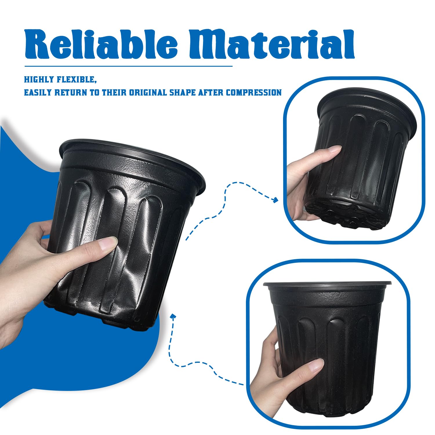 Guuozzli 1-gallon nursery pot with large capacity for starting plants