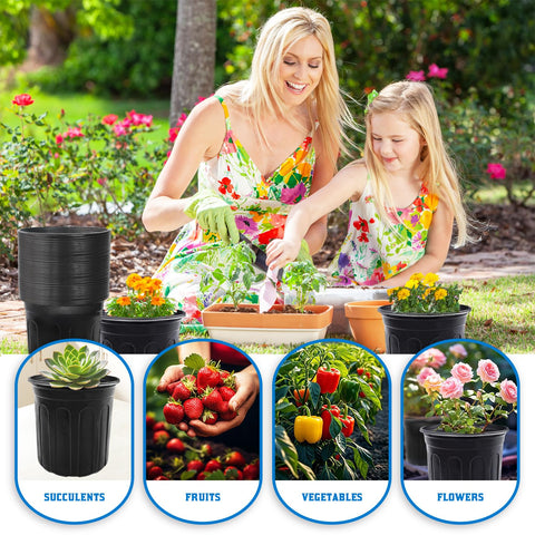 Guuozzli black 1 gallon pot ideal for seedlings and cuttings