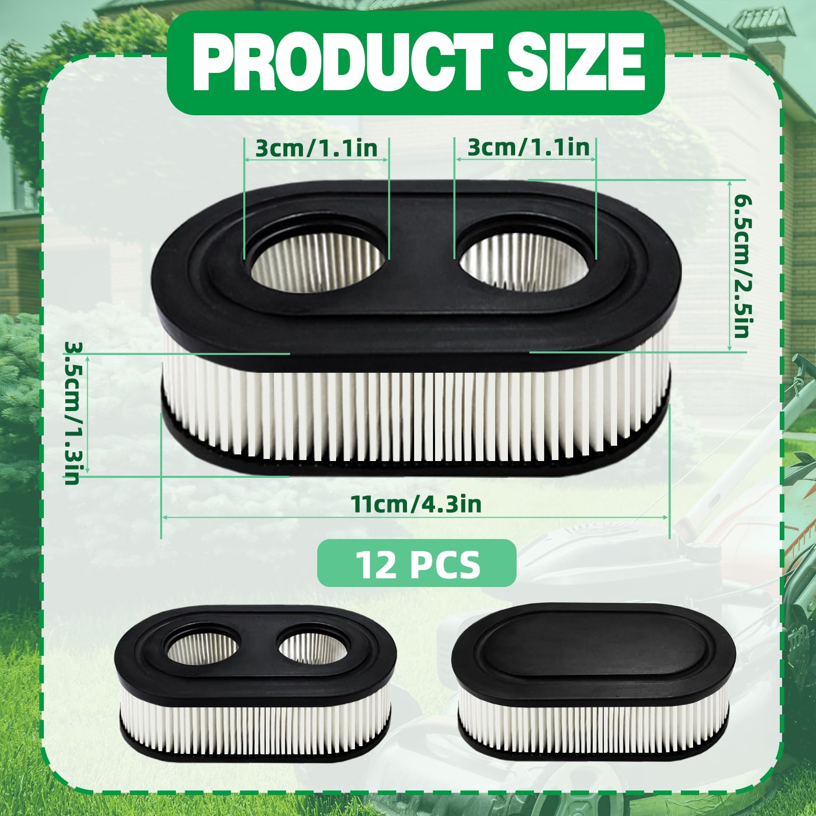 Guuozzli pleated-design air filter – high filtration area