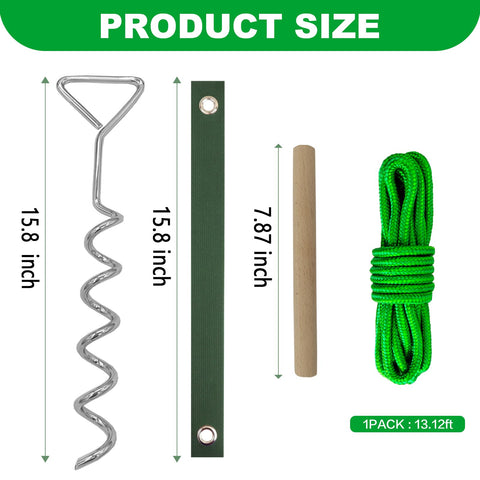Guyuewey tree stake kit in packaging shows easy home installation.