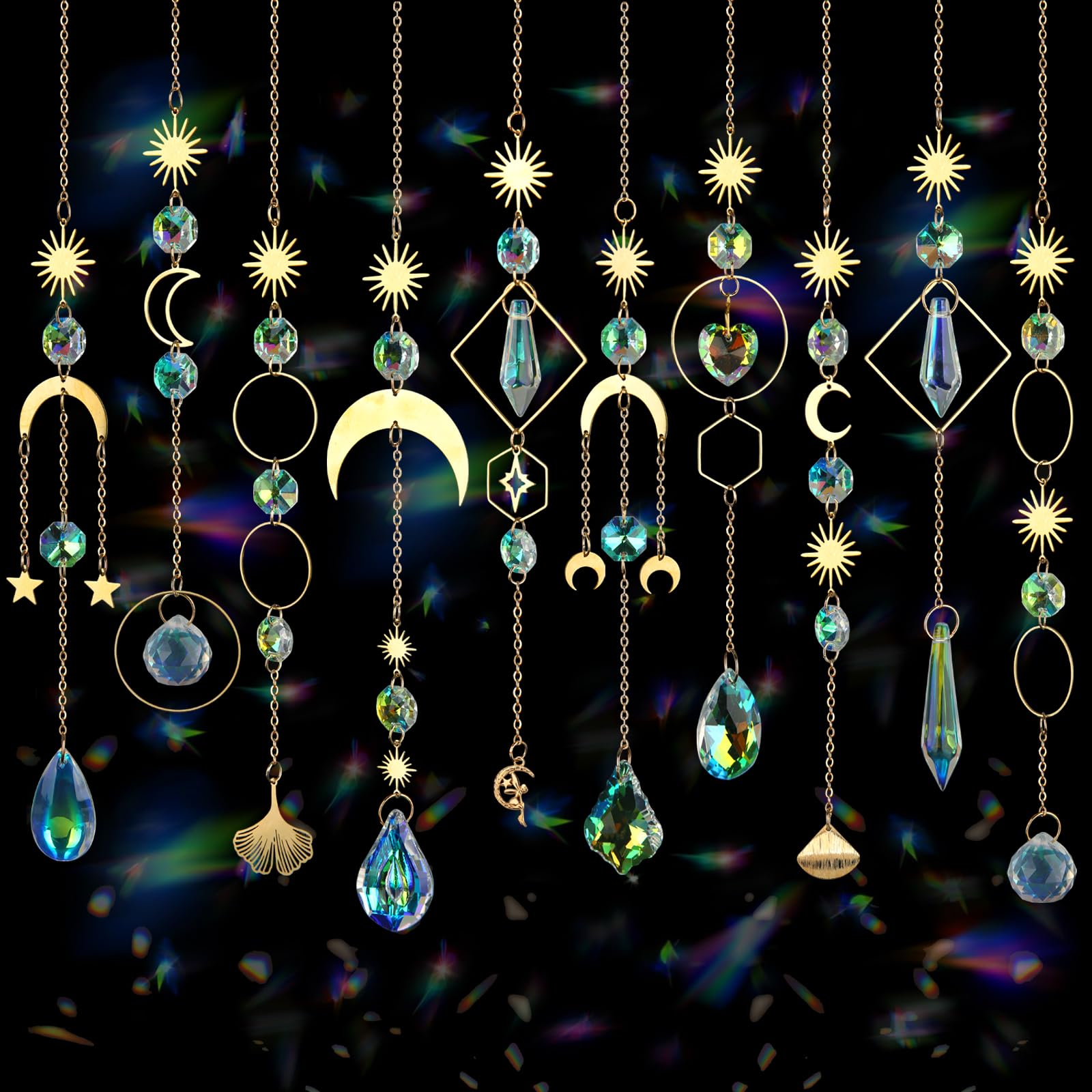GWAHSA crystal suncatcher window-hanging brightens sunny rooms