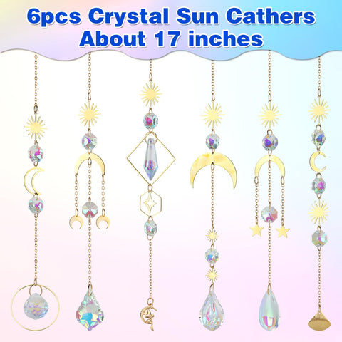 GWAHSA home decor suncatcher set adds color to any room or party.