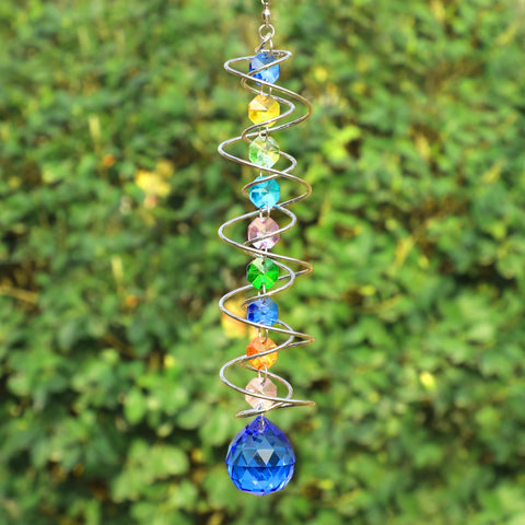 GWAHSA 18.5 inch wind spinner adds motion and sparkle to outdoor spaces.