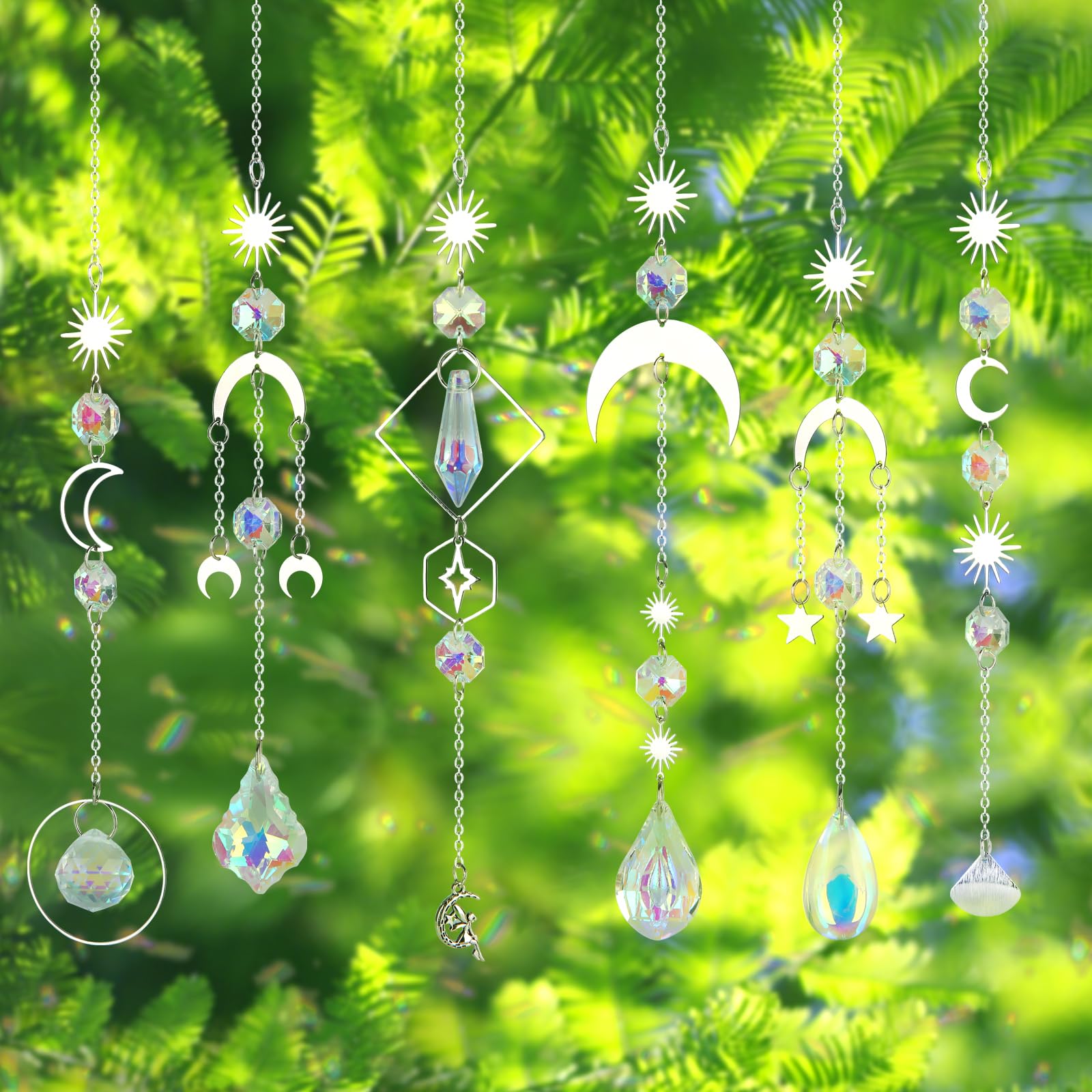 GWAHSA window prism decor bringing color and sparkle indoors.