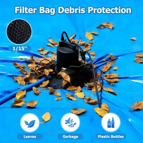 GWANZI 25 ft power cord extends reach for distant drainage tasks