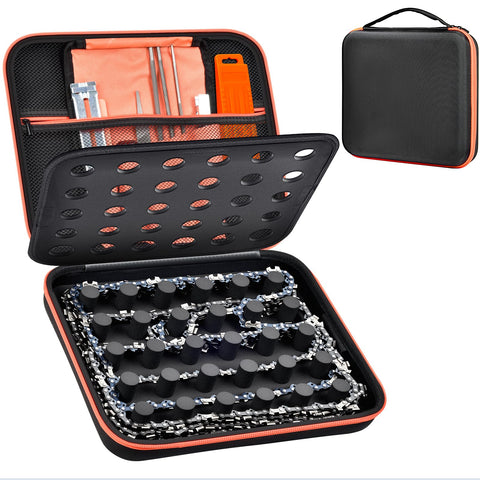 GWCASE chainsaw storage case compact box keeps accessories organized and ready.