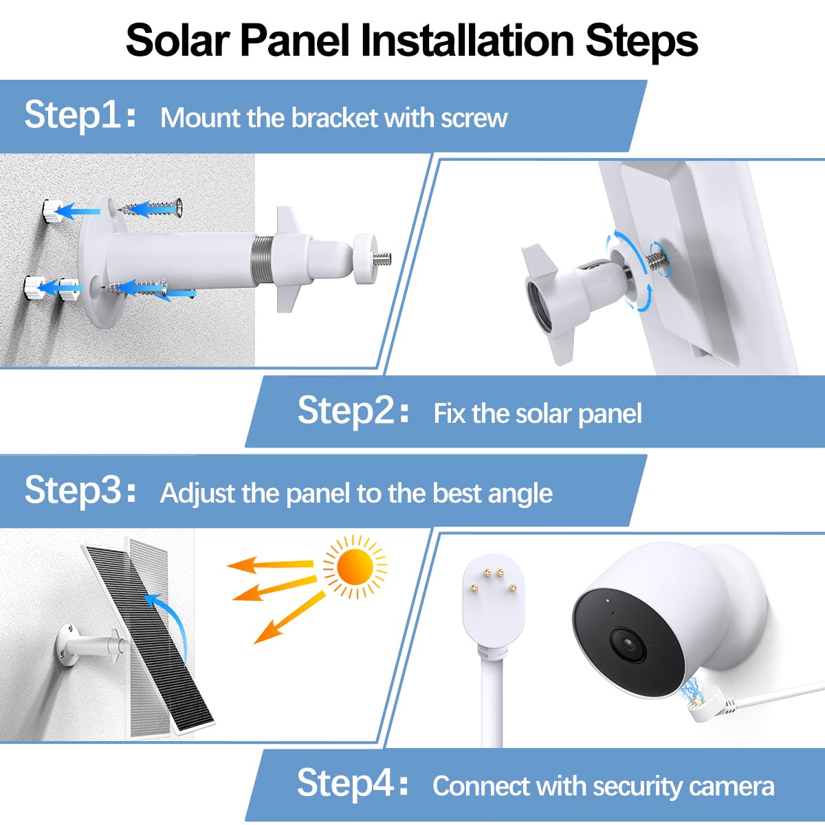 GwcLy aluminum bracket delivers durable, corrosion-resistant mounting.