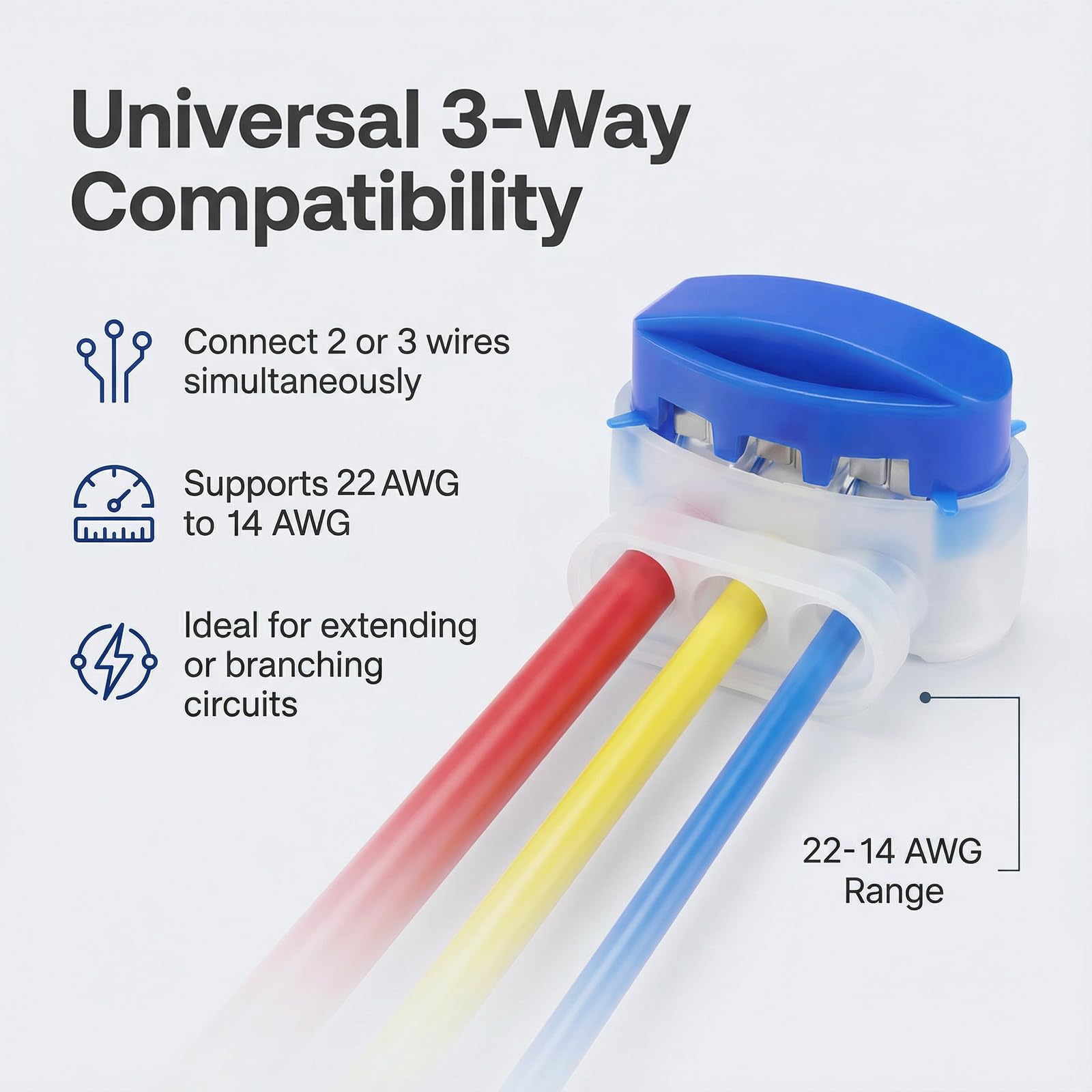 GWHOLE waterproof gel-seal connector shields wires in damp outdoors.
