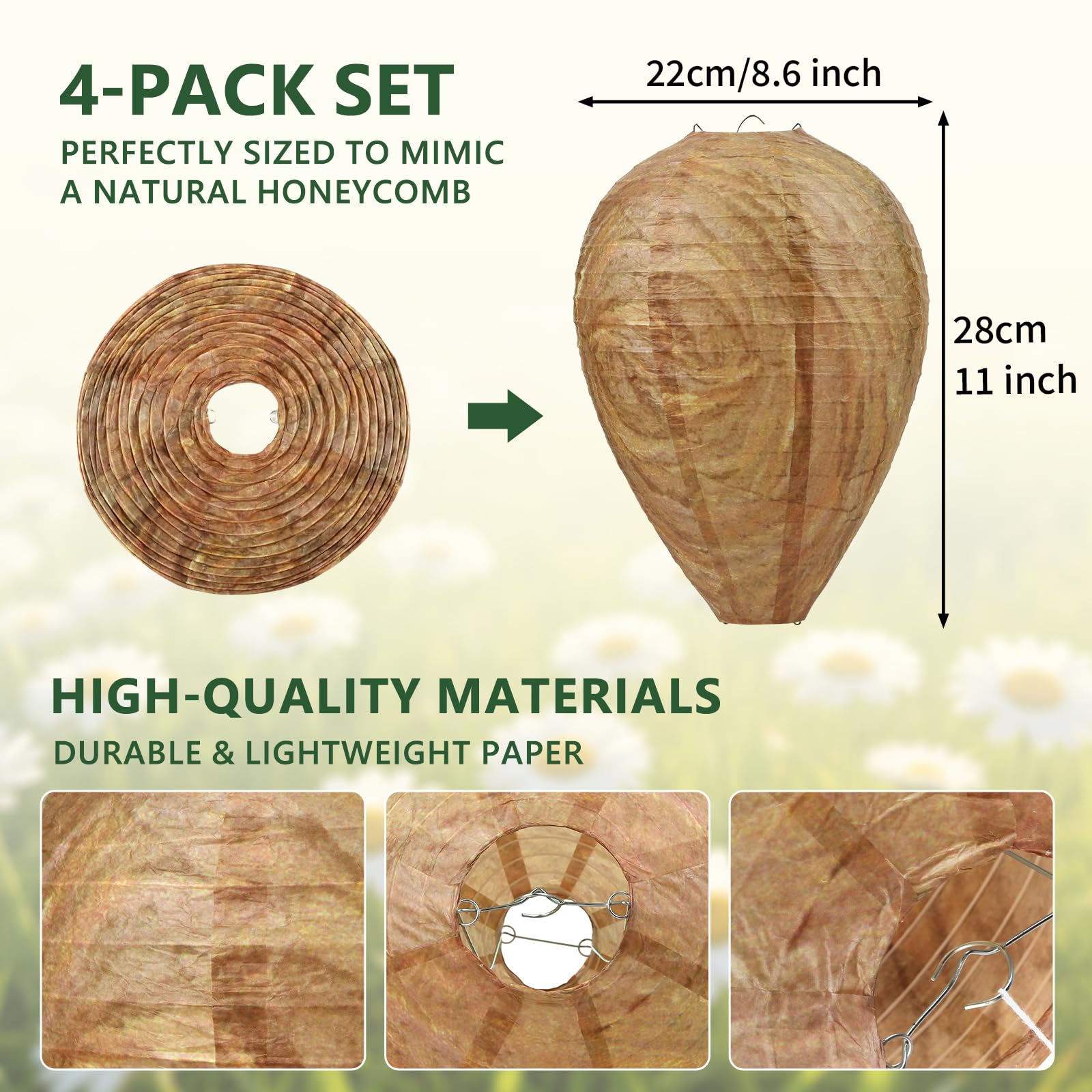 GWHOLE hanging nest on a tree shows quick, simple setup for yard protection.