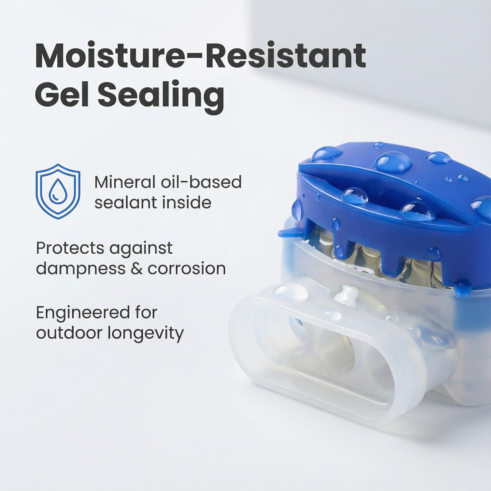 GWHOLE self-stripping wire connector for fast no-strip installation.