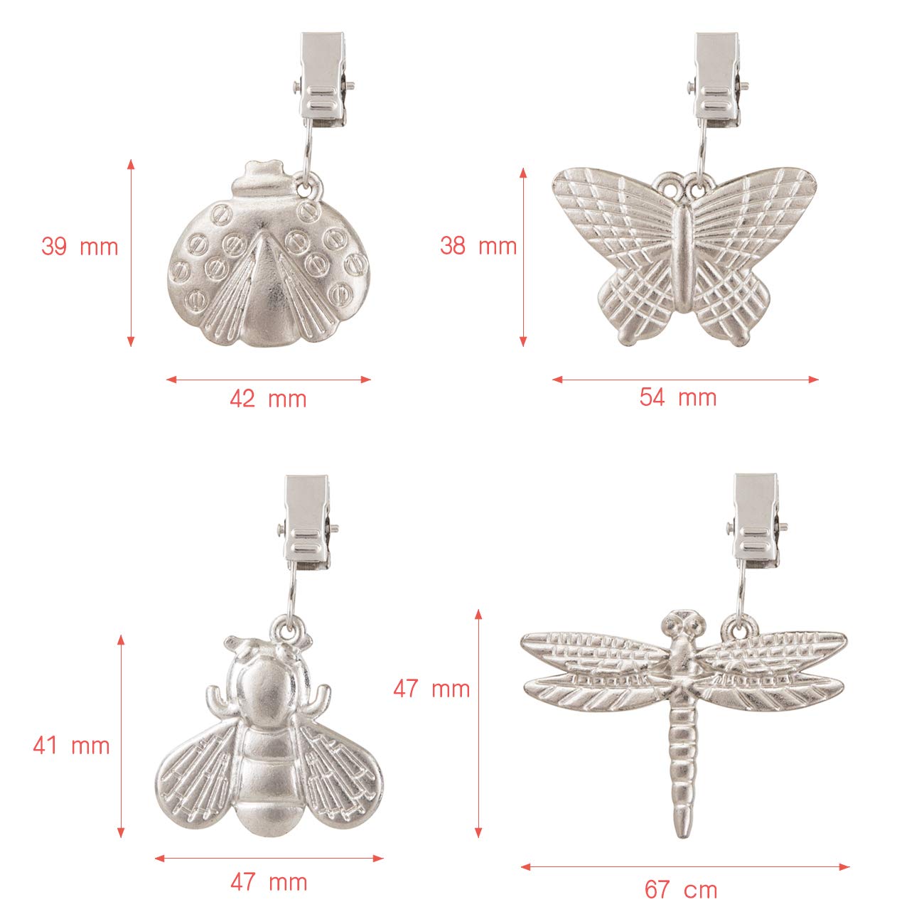 GWHOLE dragonfly clip tablecloth weight keeps tablecloth flat outdoors