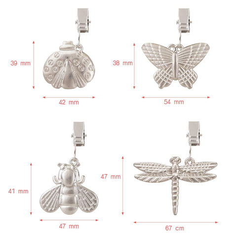 GWHOLE dragonfly clip tablecloth weight keeps tablecloth flat outdoors