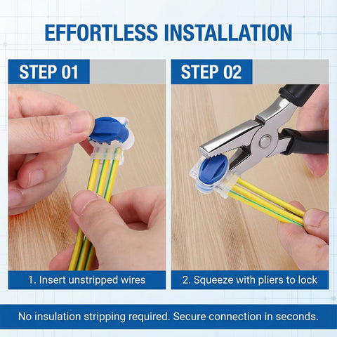 GWHOLE UL-listed 22-14 AWG connector ensures safe electrical splices.