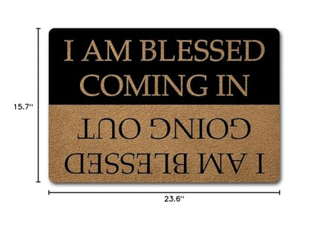 GXFC ZHAO Welcome Doormat with colorful print top, brightening the foyer.