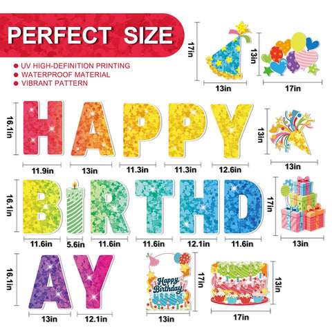 GXGGUS 30-inch cake sign on a sturdy H-shaped stand for festive display