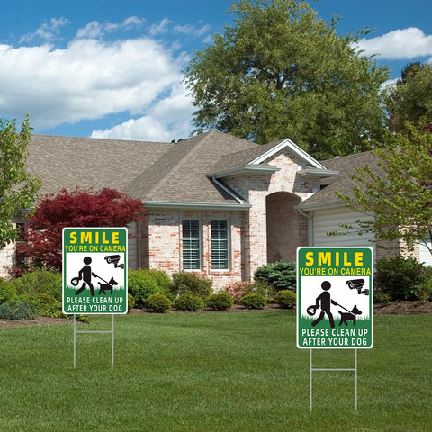 GXGGUS Four-pack signs offer affordable, long-term curbside reminders.