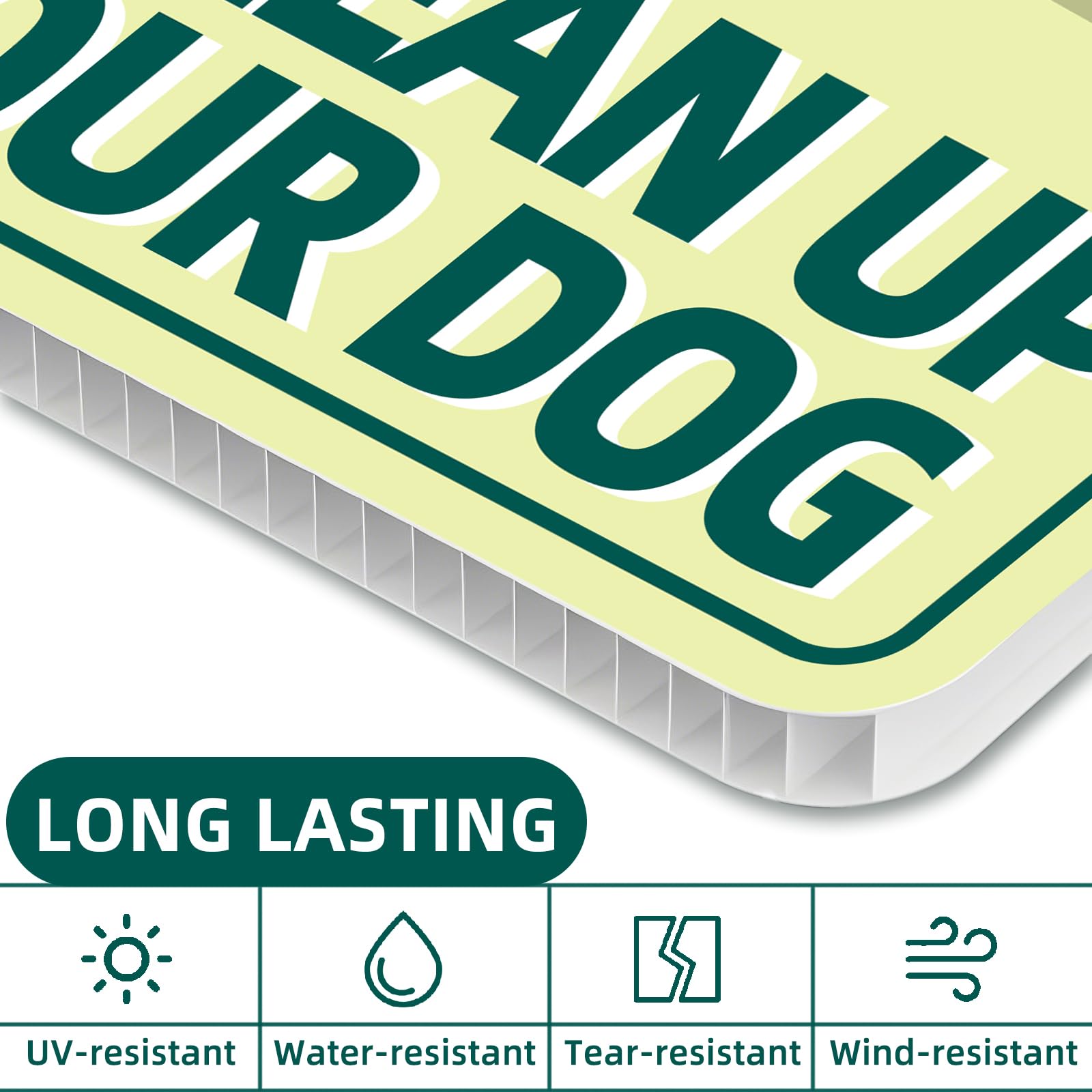 GXGGUS Corrugated plastic sign material designed for weather resistance