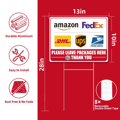 GXGGUS double-sided H-stake enables secure sign placement.