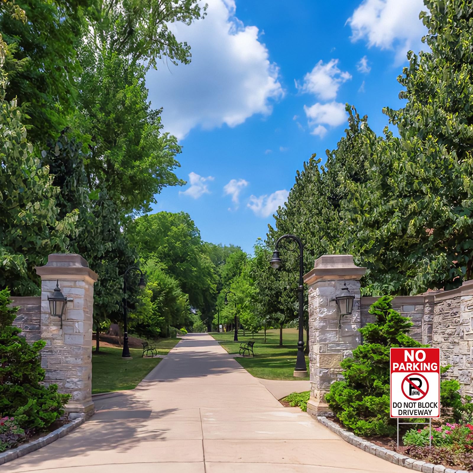 GXGGUS Double-Sided Parking Sign 14x10 helps guide traffic and enforce access.