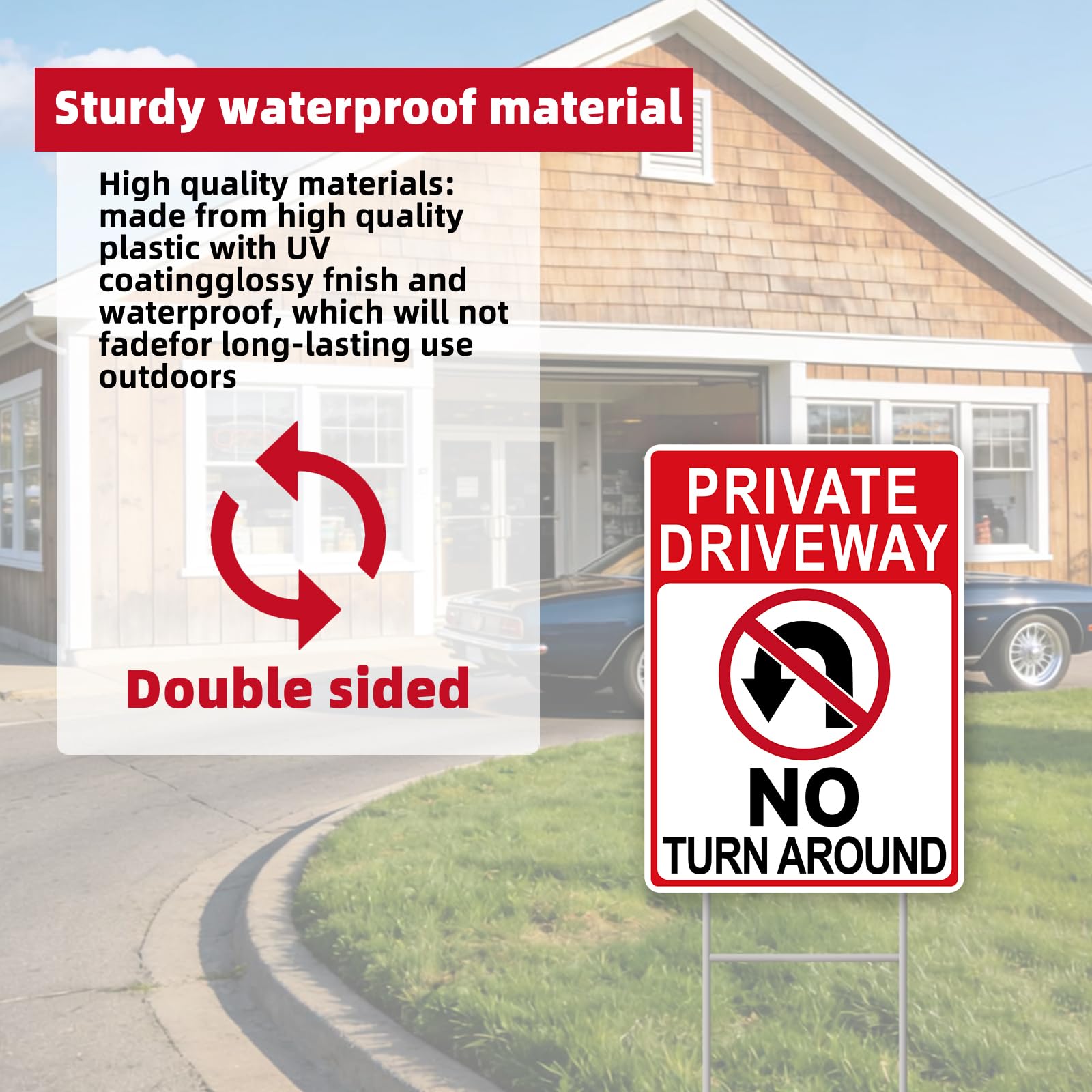GXGGUS Driveway entrance sign enhances traffic safety and guidance