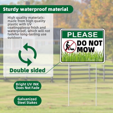 GXGGUS Easy-install stake into soil, quick placement for flexible lawn markers.