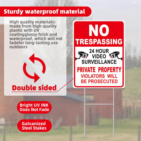 GXGGUS front-yard sign clearly marks private property