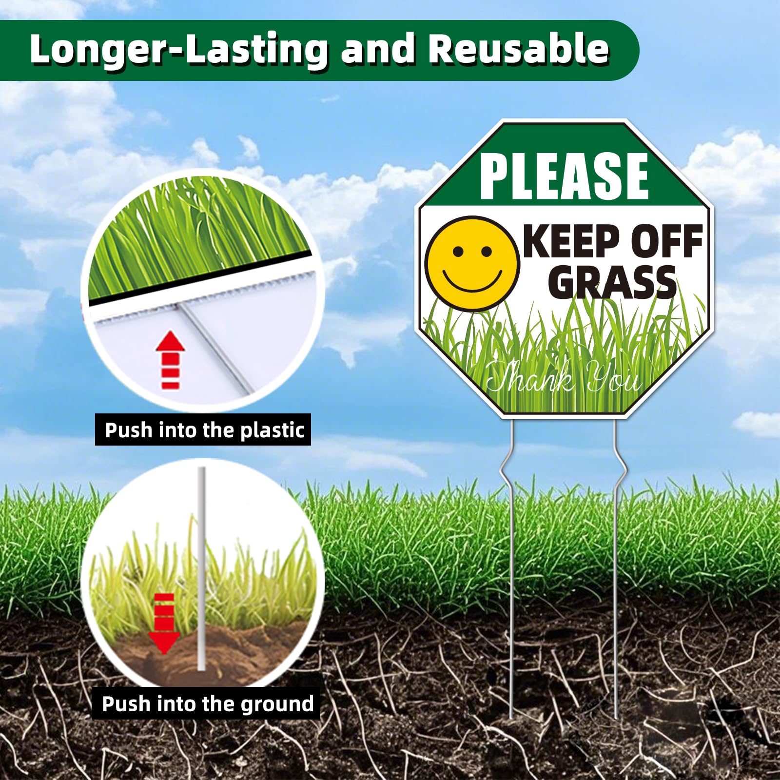 GXGGUS Outdoor sign resists weather and rain.