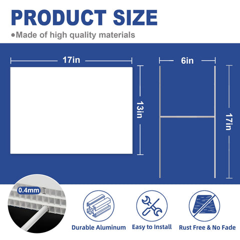 GXGGUS metal H-stake 6x17 provides sturdy outdoor support