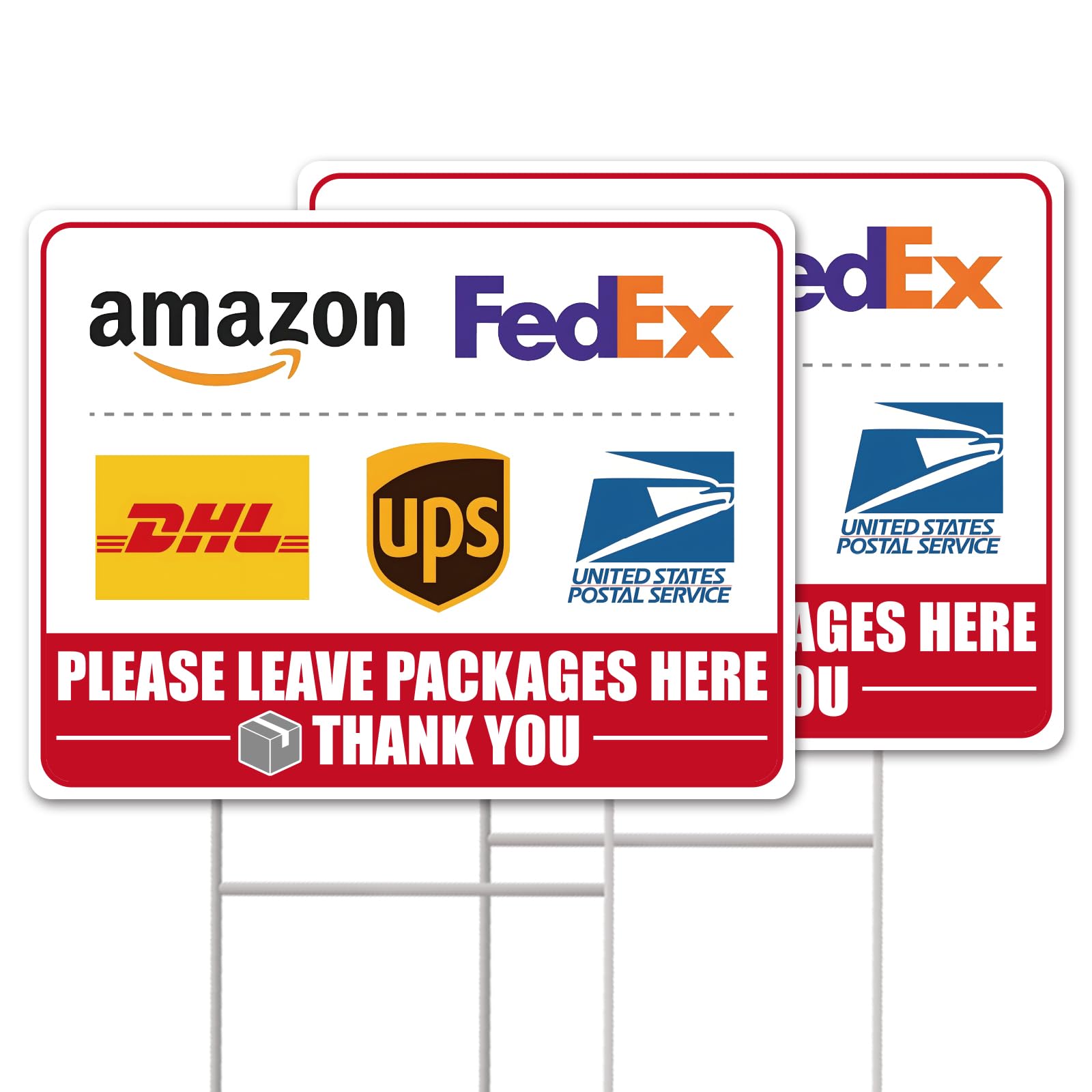 GXGGUS outdoor delivery sign 13x10 increases visibility for couriers.