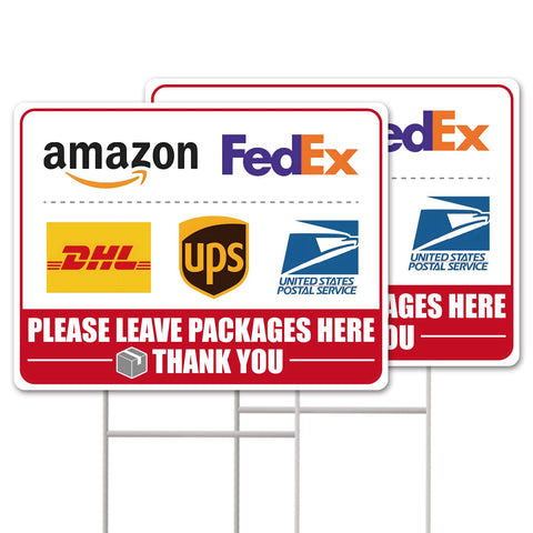 GXGGUS outdoor delivery sign 13x10 increases visibility for couriers.