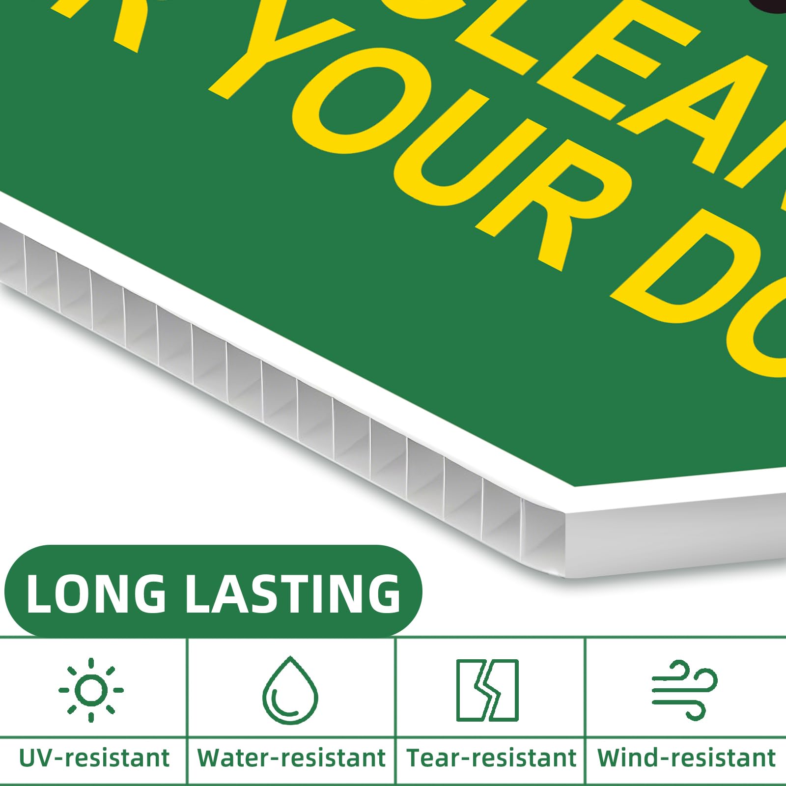 GXGGUS outdoor yard sign with metal stake for easy ground insertion.