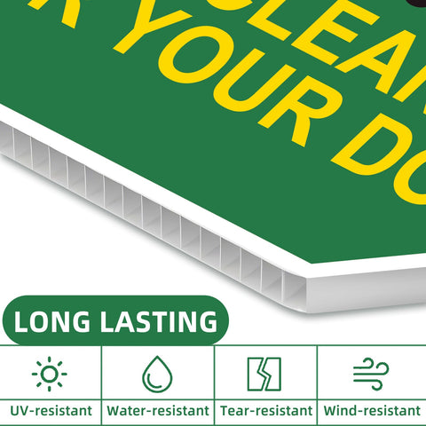 GXGGUS outdoor yard sign with metal stake for easy ground insertion.