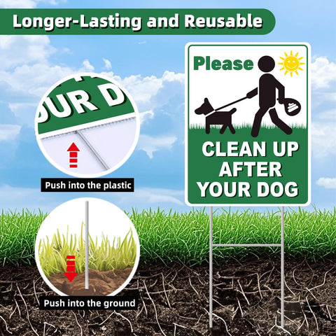 GXGGUS Sign installed in yard shows easy visibility for reminders.