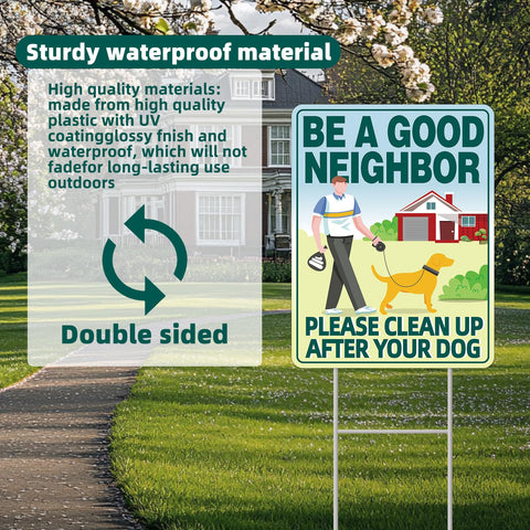 GXGGUS Vibrant UV-printed artwork on dog sign with bright sky and greenery