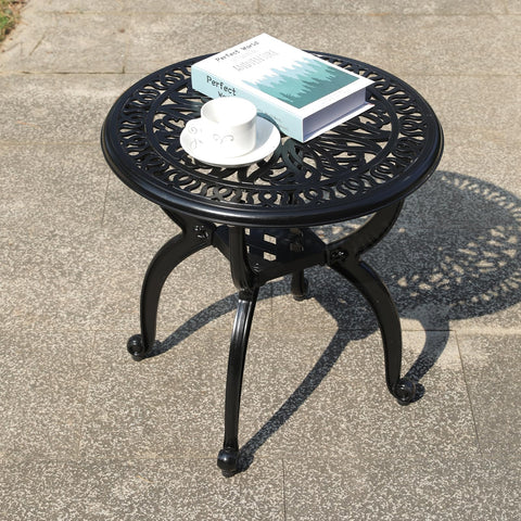 GXOUTAL ornate scrollwork legs adding elegant detail to an outdoor accent.