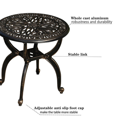 GXOUTAL small coffee table ideal for patios, gardens, or yards