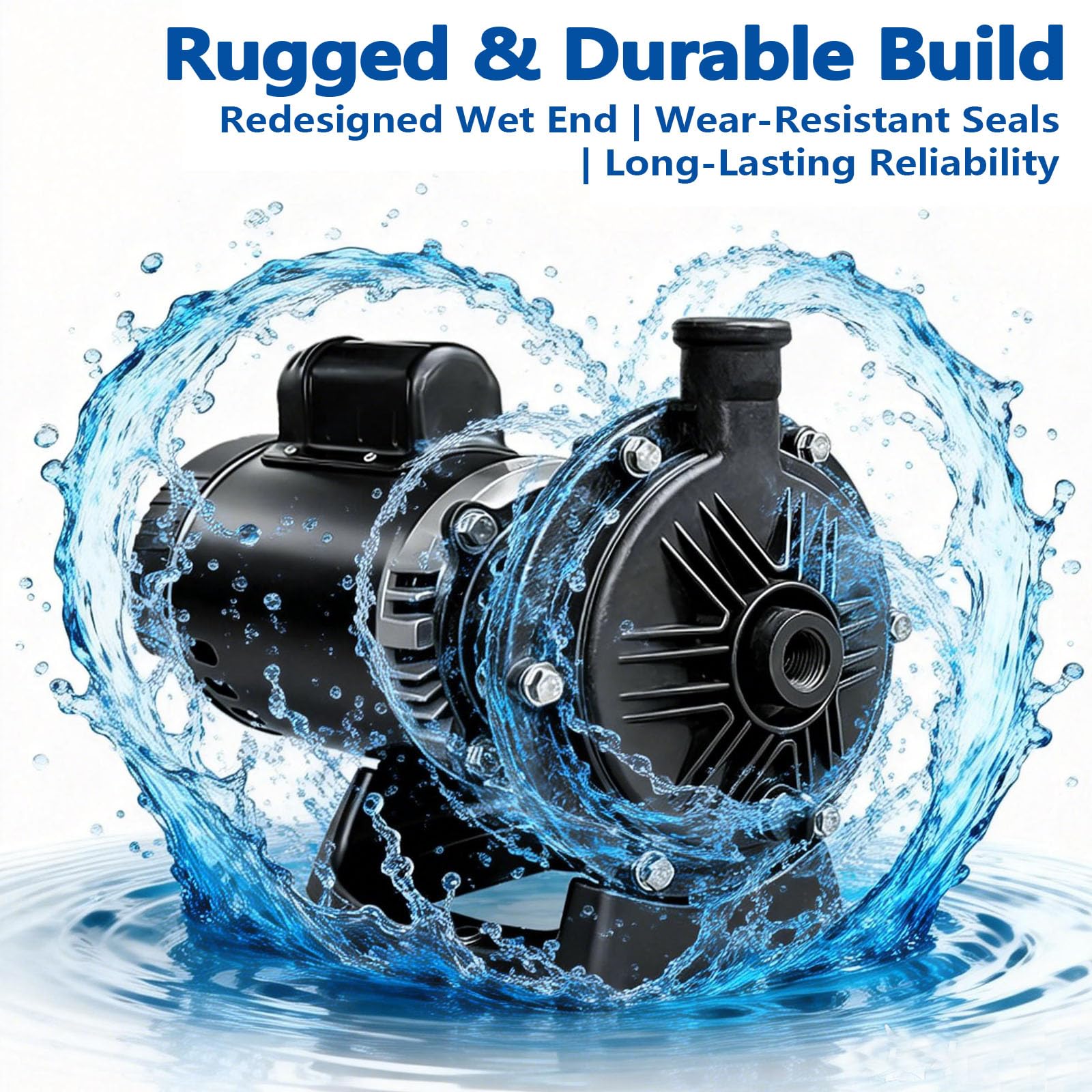 GXW PB4-60 booster pump wiring and motor housing deliver quiet, efficient operation