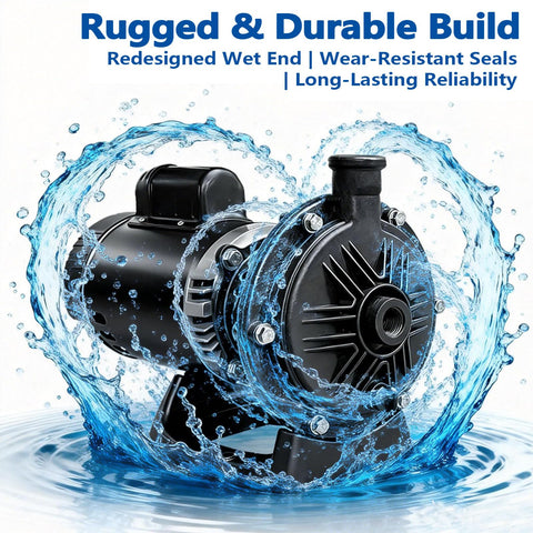 GXW PB4-60 booster pump wiring and motor housing deliver quiet, efficient operation