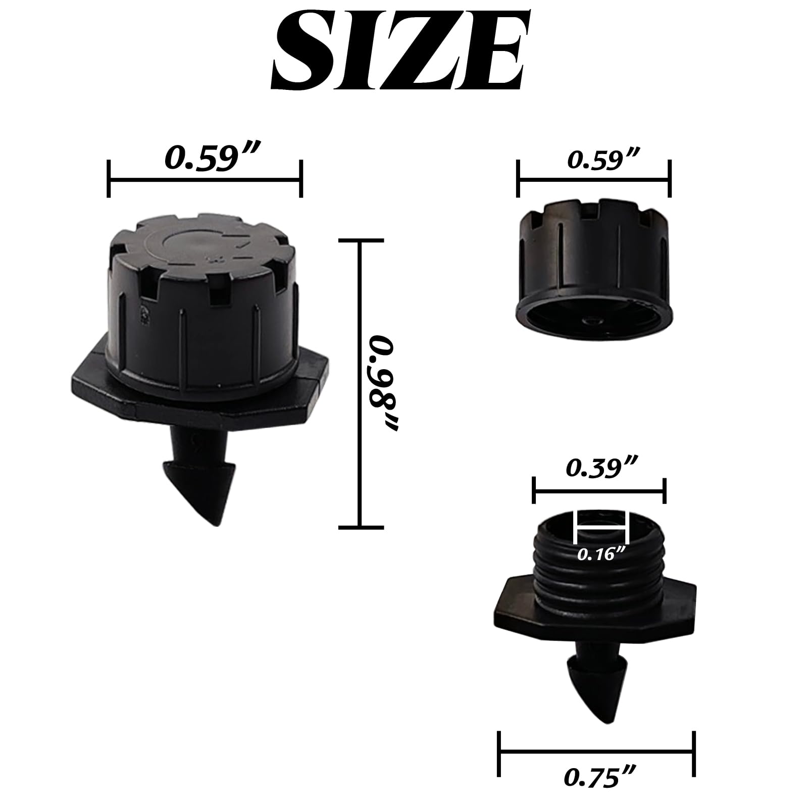GXXMEI adjustable flow emitter enables precise watering in garden beds.