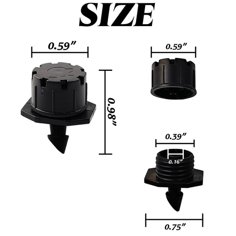 GXXMEI adjustable flow emitter enables precise watering in garden beds.