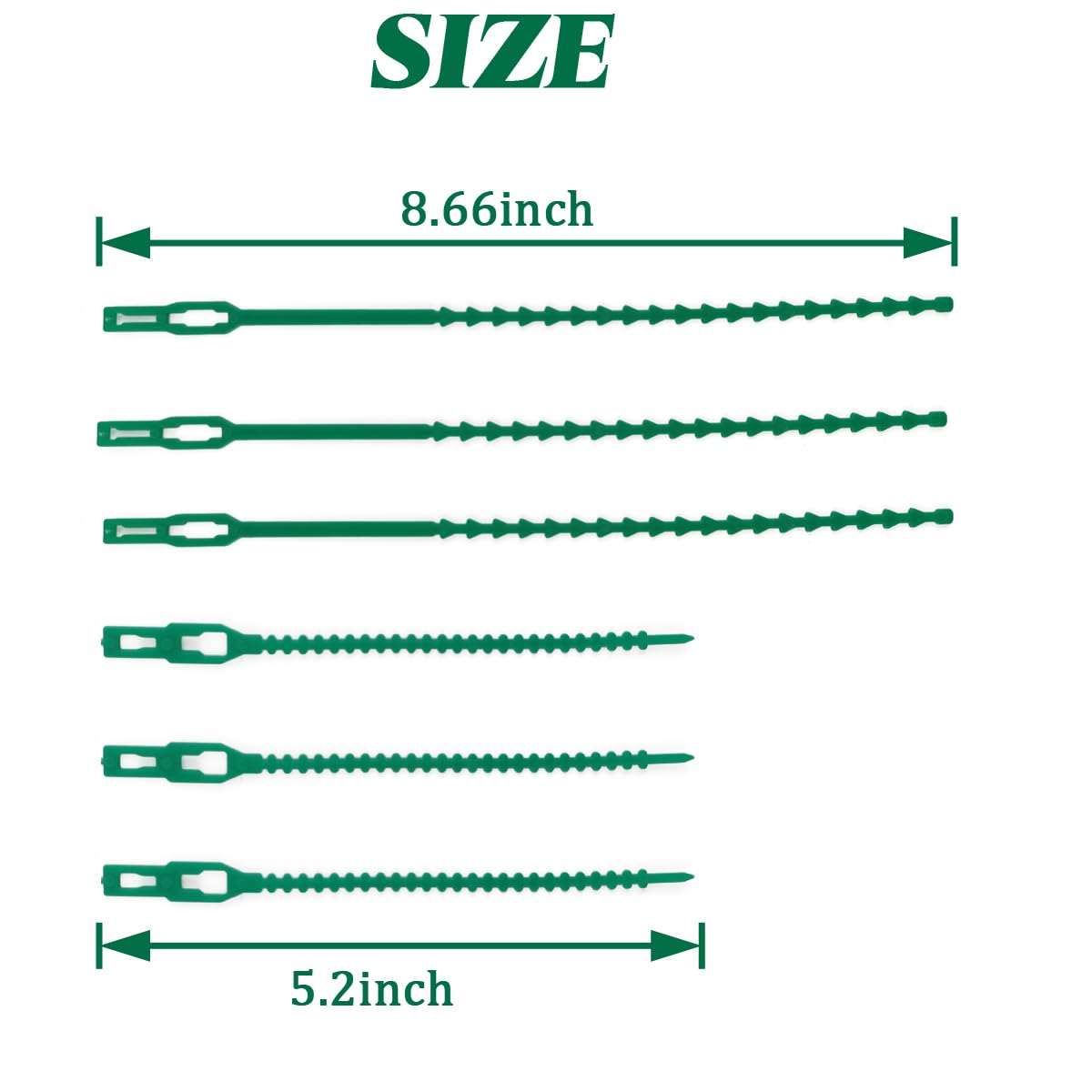 GXXMEI 9-inch plant tie securing a stem for stable support