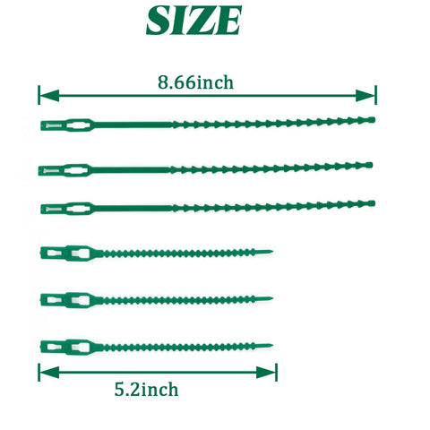GXXMEI 9-inch plant tie securing a stem for stable support