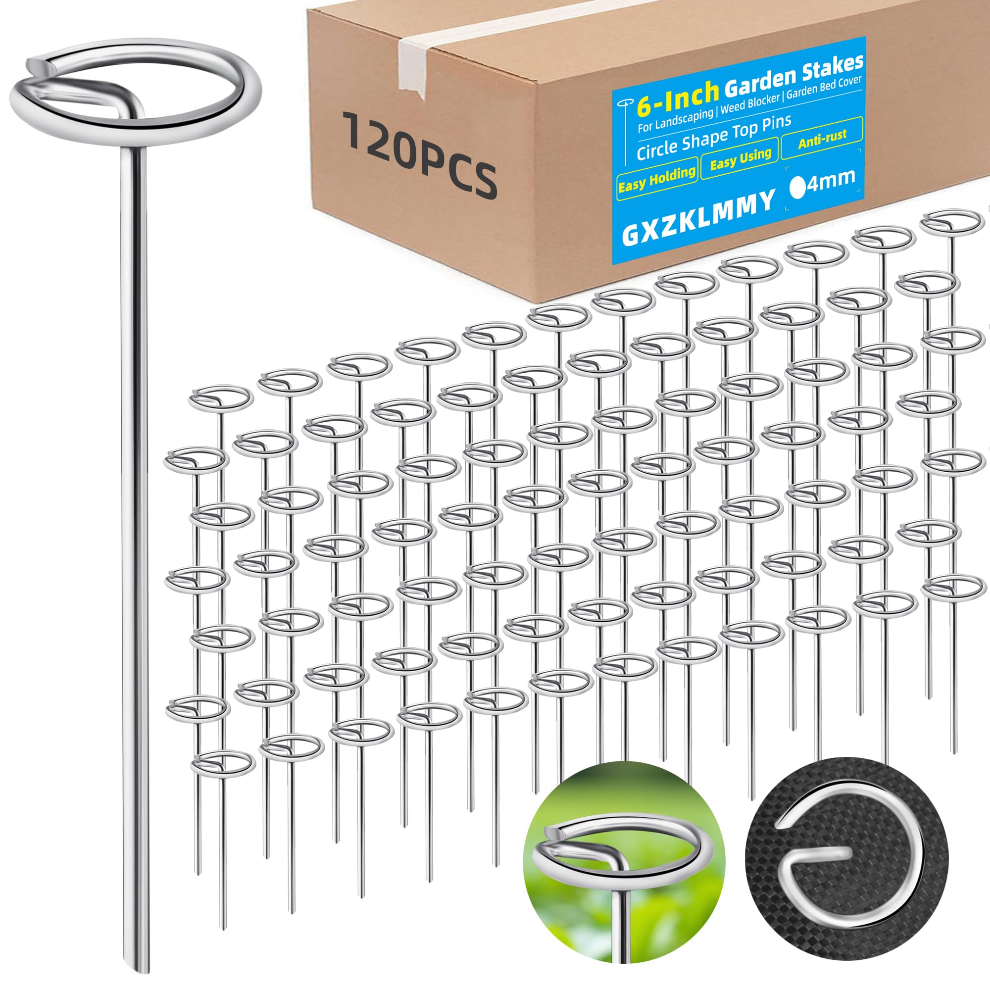 GXZKLMMY thick 8-gauge circle top landscape pin securing fabric