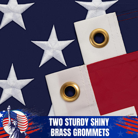 GYaozii flag with brass grommets provides secure outdoor mounting.
