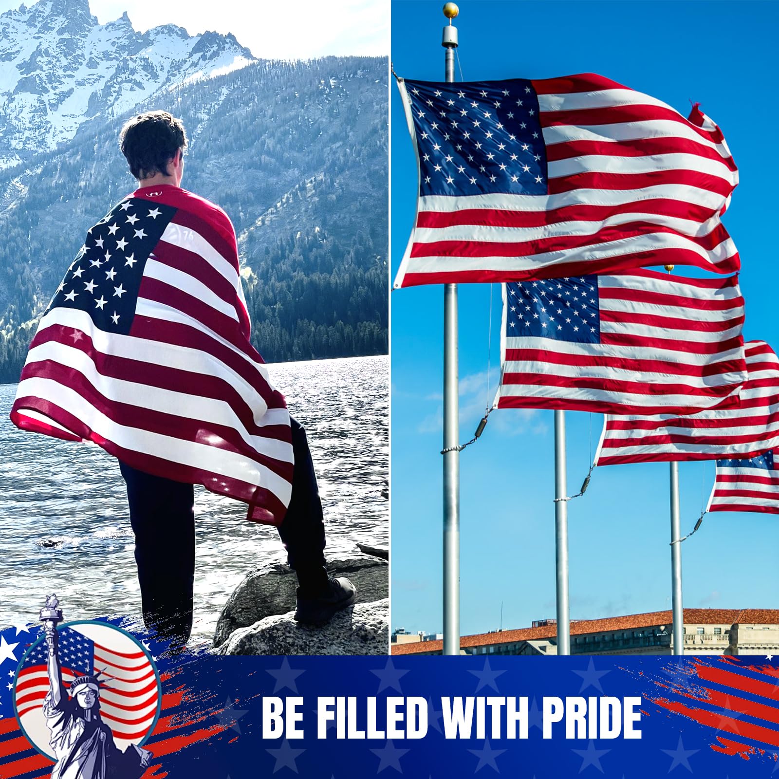 GYaozii flag suited for homes and businesses, ideal display.