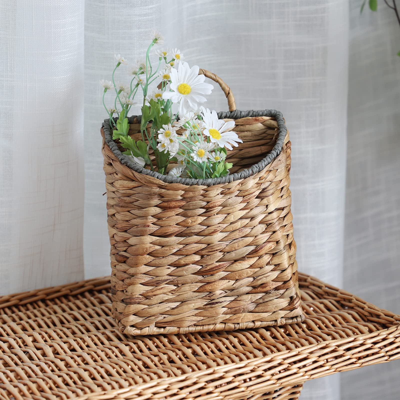 GYASVWU greenery arrangement basket suitable for indoor wall decor.