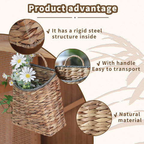 GYASVWU handmade wicker basket using natural material for eco-friendly storage.