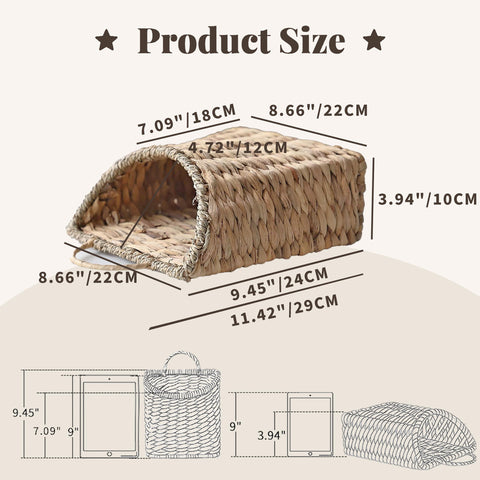 GYASVWU seagrass mouth handmade wicker basket showcases sustainable, natural materials.